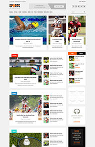 橄榄球足球视频网站模板