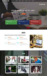 宽屏商务谈判企业网站模板