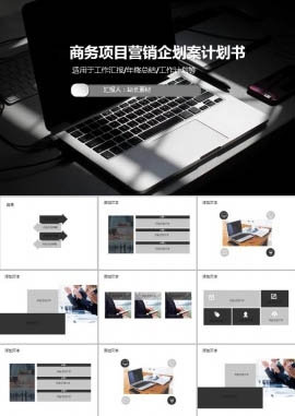 商务项目营销企划案计划书ppt模板