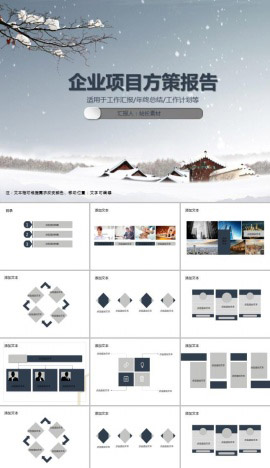 企业项目方策划报告PPT模板