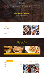 西式甜点面包店餐饮网站模板