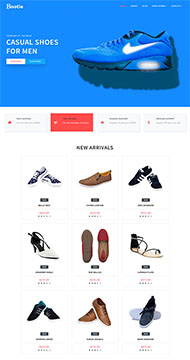 宽屏运动鞋商城网站模板