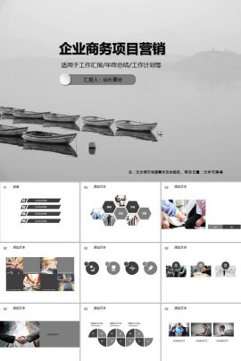 企业商务项目营销PPT模板