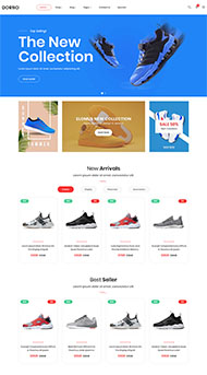 运动鞋电子商务网站模板