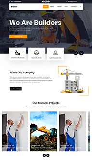 工程施工公司网站模板