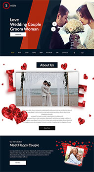婚纱摄影机构网站模板