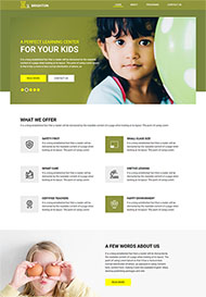 儿童早教国际学校网站模板