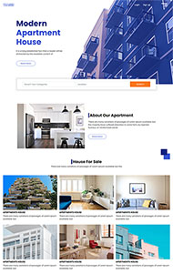 现代公寓楼租赁网站模板