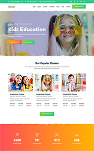 儿童幼儿园学校HTML5模板