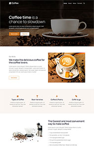 咖啡培训机构官网网站模板
