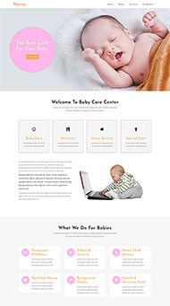 婴儿护理机构HTML模板下载