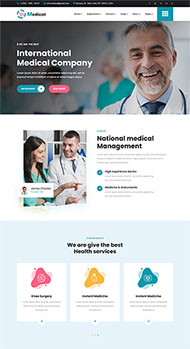 医疗体检服务网站HTML5模板