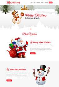 2020年圣诞节网站模板