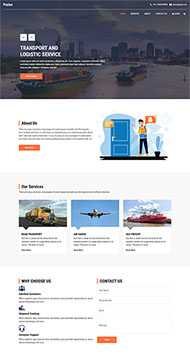 国际物流运输公司网站模板