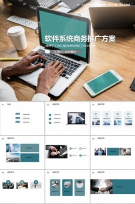 软件系统商务推广方案PPT模板