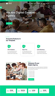 数字营销公司单页HTML模板