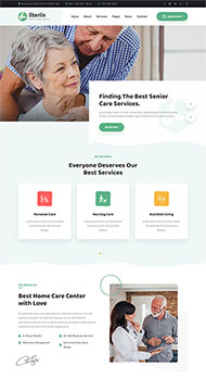 养老院护理机构HTML5模板