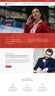 法院律师服务平台网站模板