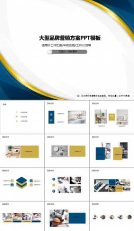 大型品牌营销方案PPT模板