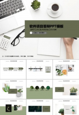 软件项目答辩PPT模板