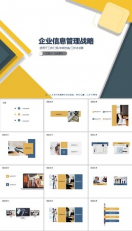 企业信息管理战略PPT模板