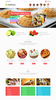 Bootstrap餐厅主题网站模板