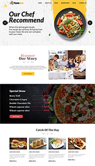 健康养生美食网站HTML5模板