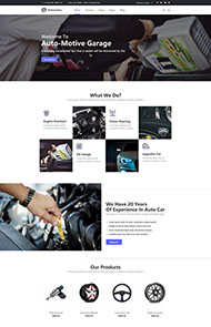 汽车零部件网站HTML5模板