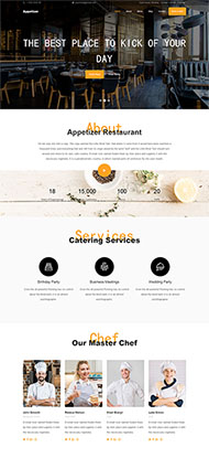 响应式餐厅餐饮网站HTML模板