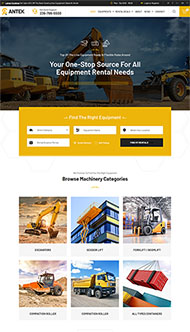 建筑设备租赁公司网站模板