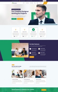 商务项目设计公司网站模板