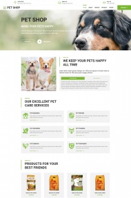 狗狗宠物商城网站模板