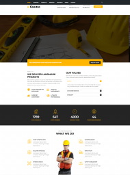建筑施工企业HTML5网站模板