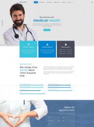 医疗康复中心HTML5网站模板