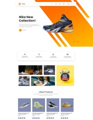 运动鞋品牌购物商城网站模板
