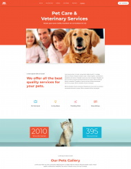 宠物护理服务机构网站模板