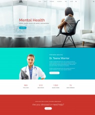 HTML5心理健康护理医疗网站模板