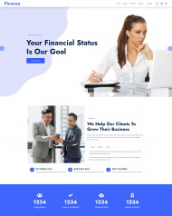 理财投资服务公司网站模板