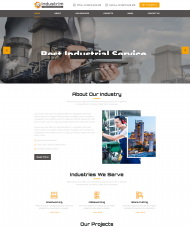 高端制造业服务网站模板