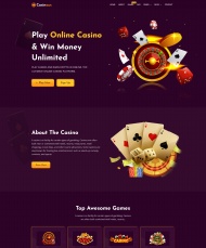 紫色风格在线娱乐游戏网站模板