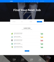 在线求职招聘HTML5网站模板