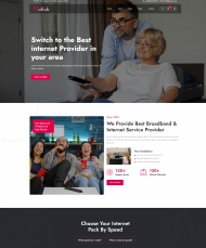 HTML5互联网提供商网站模板