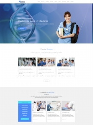 响应式医学教育医学院网站模板