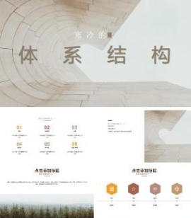 体系结构主题风格市场营销品牌调研PPT模板