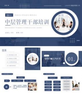 商务风企业中层管理企业中层管理ppt模板