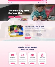 HTML5婴幼儿早教启蒙机构网站模板