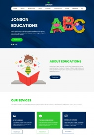 外语教育服务机构网站模板