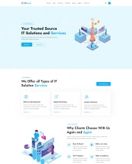 IT解决方案服务公司网站模板