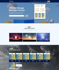气候变化天气预报服务网站模板