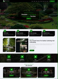响应式园艺景观设计网站模板
